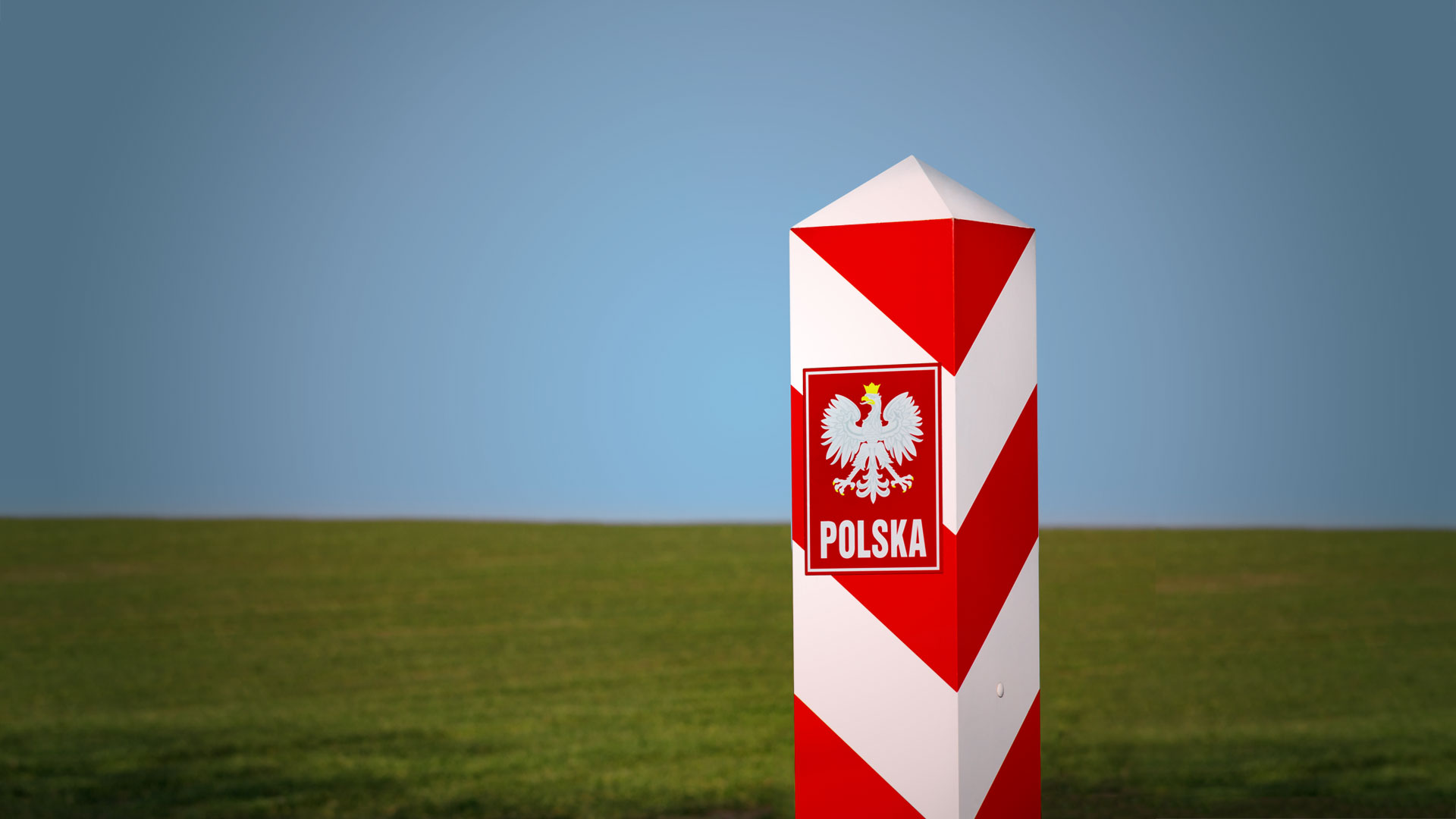 Polish border post image